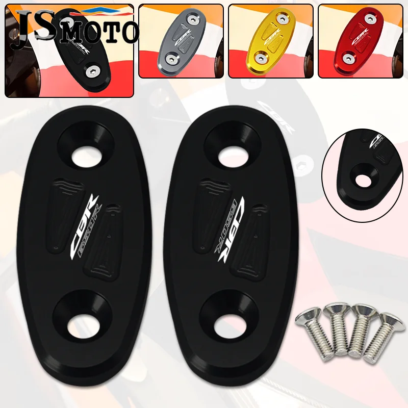 

Motorcycle Aluminum Windscreen Driven Mirror Eliminators Cap For CBR650R CBR650F CBR 650R CBR 650F Mirror Hole Protection Cover