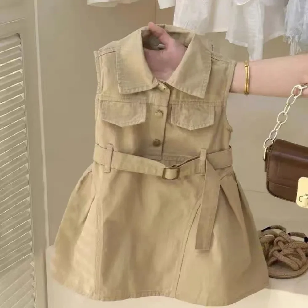 Girls Sleeveless Windbreaker Dress 3