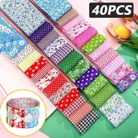 DIY Textiles Cotton Craft Fabric 40Pcs Handmade Sewing Splicing Cloth Kit Various Patterns Artcraft Make Clothes Material Packag