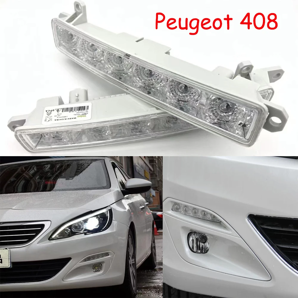 

1 шт. автомобильные аксессуары, бампер, фара для Peugeot 408, противотуманная лампа, лампа для Peugeot ot408, фара