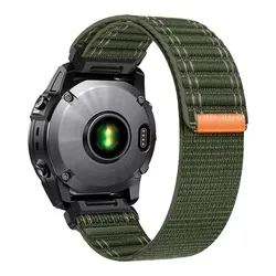 Premium Woven Nylon Sport Watch Band - QuickFit 22/26mm Strap - 1pcs QuickFit 22mm (Military green)
