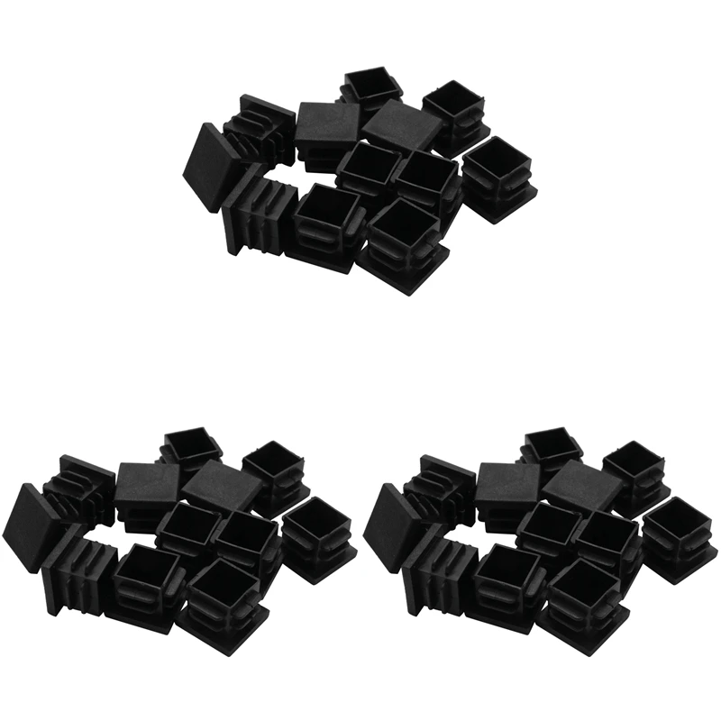 

36 Pcs 19Mm X 19Mm Blanking End Caps Square Tubing Tube Insert Plastic