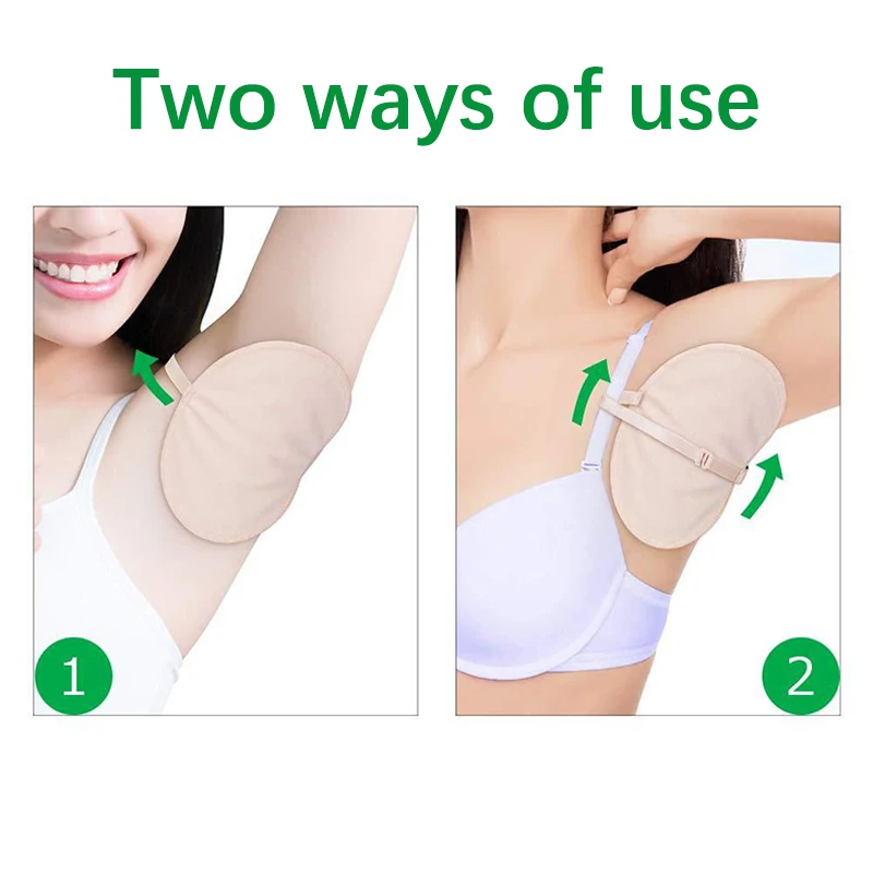 Underarm Sweat Pads Washable Armpit Sweat Absorbing Guards Dress Perspiration Pads Shield Shoulder Absorbent Deodorant Pad underarm sweat pads