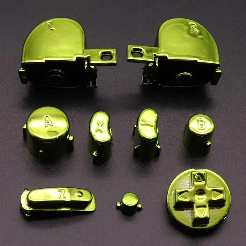 Set Complet De Boutons ABXY L R Z Pour Manette GameCube (NGC) - Bleu Ciel Transparent