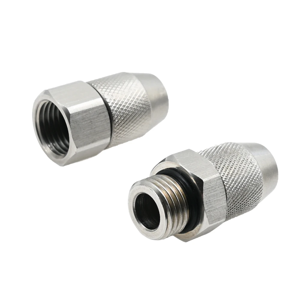 1/4" BSP Male Spray Nozzle Adjustable 304 Stainless Steel Misting Sprinkler for Washing Cleaning Industrial Use