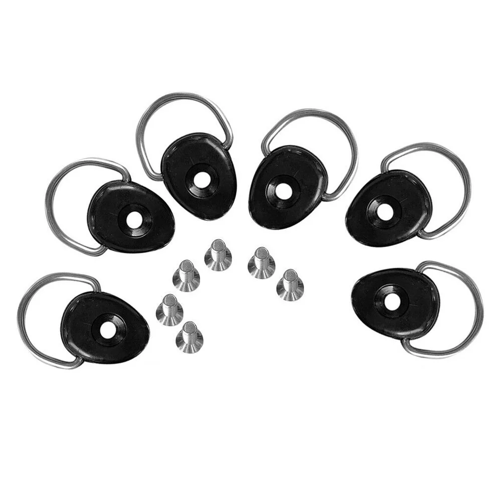 

Durable 6x Kayak Paddle Fishing Rigging Functional Nylon 12g/pc 304 Stainless Steel D Ring Boat Tie For Repairing