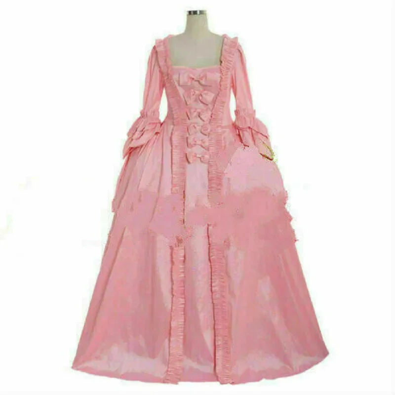 

18th century Marie Antoinette colonial Pink Dress Dress costume