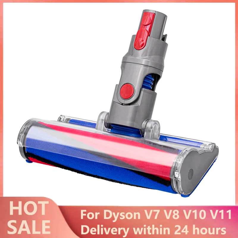 

Моторизованная Насадка-щетка для пылесоса Dyson V7 V8 V10 V11, мягкая бархатная роликовая щетка, всасывающая головка, запасные части