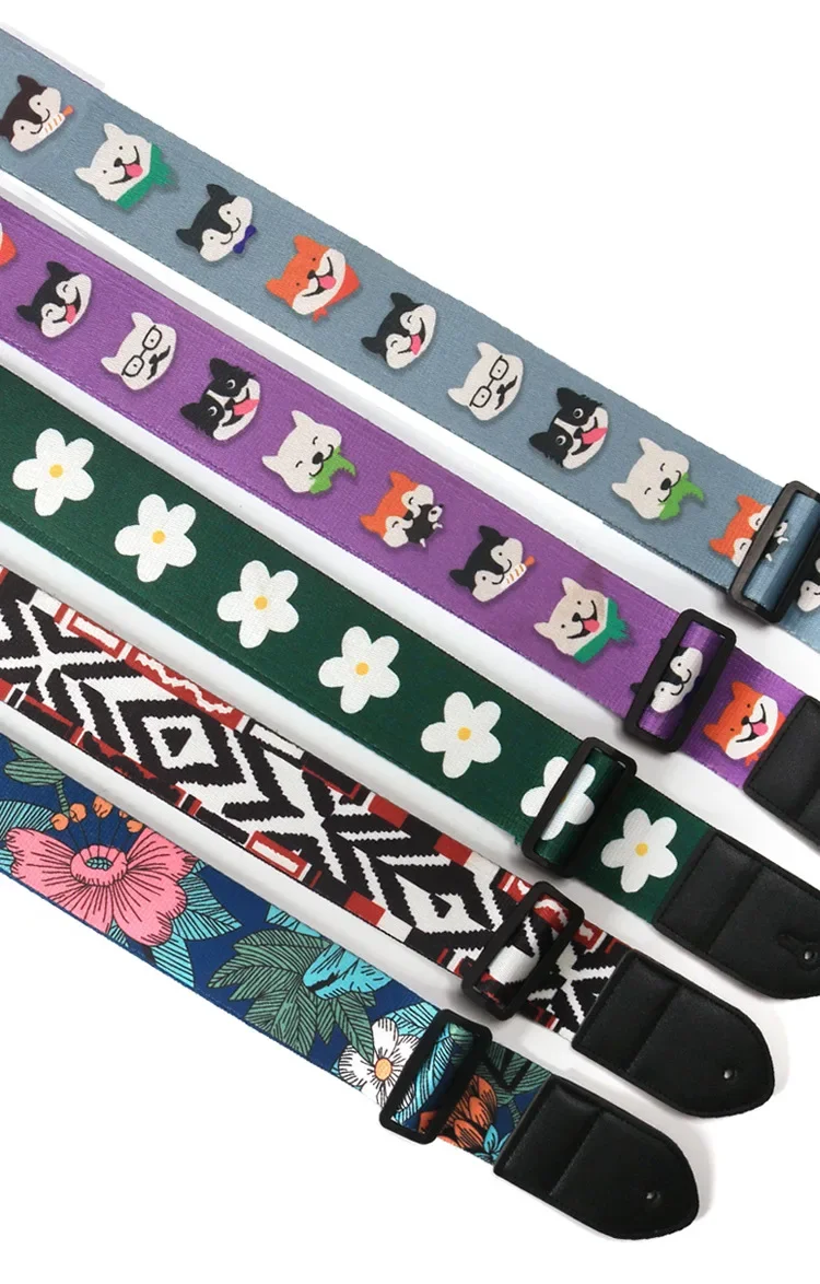 Description Picture 3 of itemGuitar Straps Cartoon Cute Funny Adjustable Guitar Belts Shoulder for Acoustic/Electric Guitar Bass Ukulele Accessories
