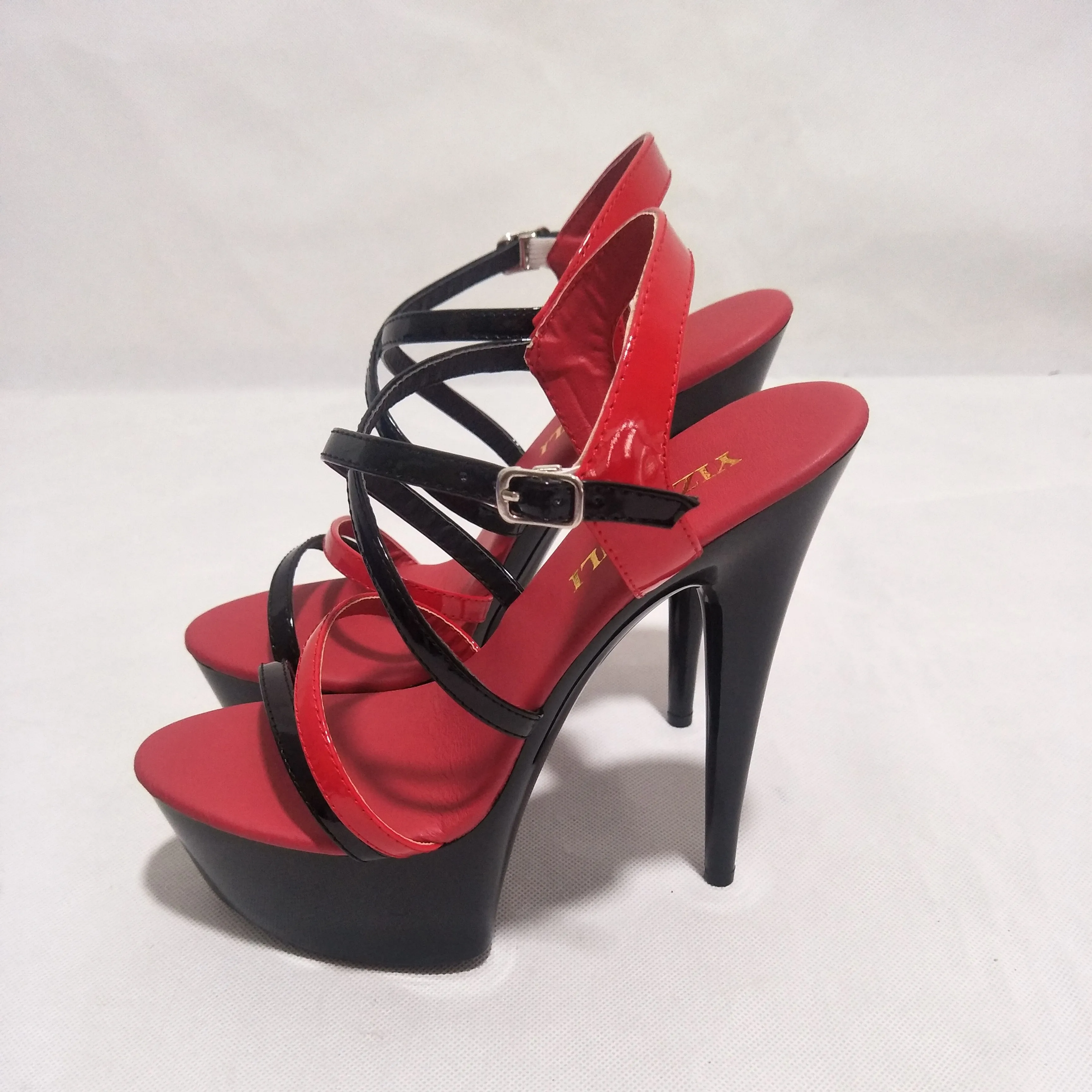 

Sexy Open Toe Platforms Women 15cm High Heel Shoes, High Heel Sandals, Wedding dance shoes
