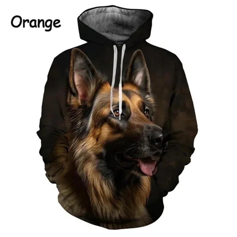 thumbnail image 1 of Sudadera con capucha con estampado 3D de pastor alemán para hombre, sudadera de manga larga de talla grande, sudaderas casuales, sudaderas con capucha, ropa para hombre, 1 of 5