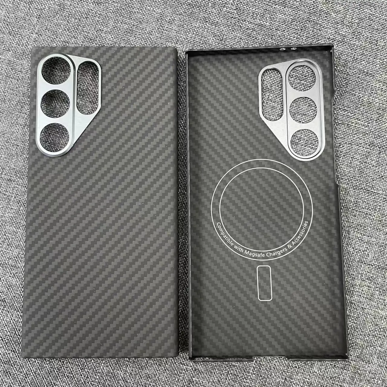 AKATIP Aramid Fiber Carbon Finish Magnetic Luxurious Shockproof Case