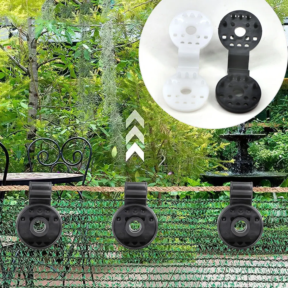 Sun Shading Net Plastic Clip Home Fence Installation Hook Greenhouse Film Clamp Shadow Mesh Brooches Tent Hang Garden Accessorie