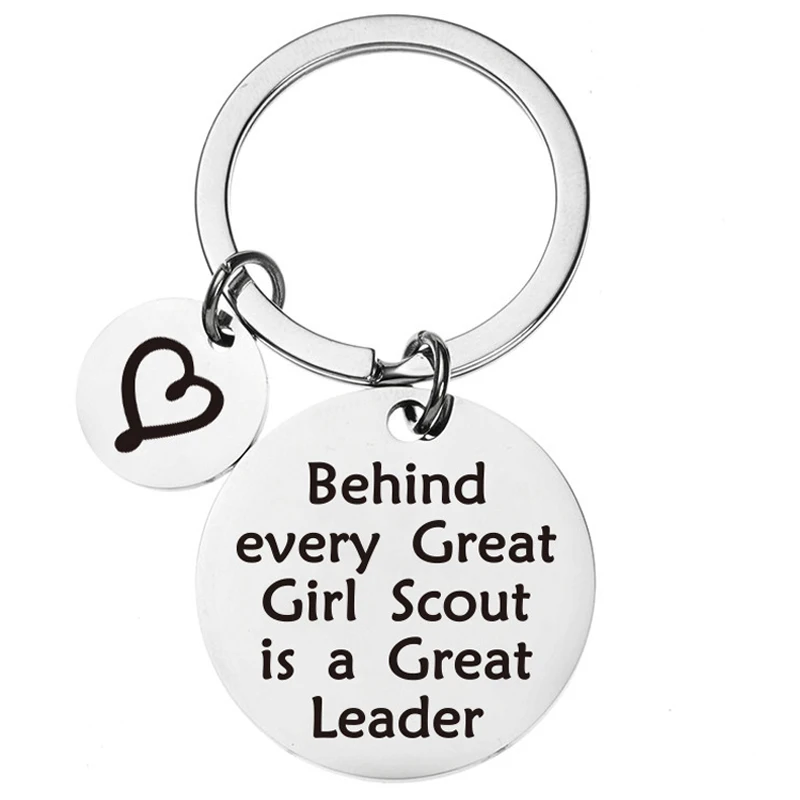 Mädchen Scout hinter jeder Werts ch ätzung Geschenke großes Mädchen ist ein großer Führer Schlüssel bund danke Geschenk für Scout Leader Ruhestand