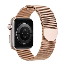 Gradient Dual - Tone Milanese Magnetic Wristband - Stainless Steel Strap - Ultra 49mm (Rose gold)