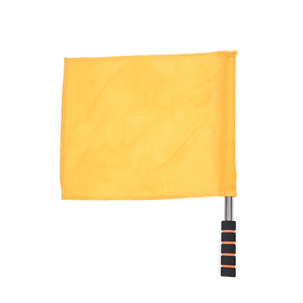 

Track And Field Events Referee Flag Match Stainless Steel Pole Command Flag Hand Signal Flags Hand Signal Flag Waving Flag