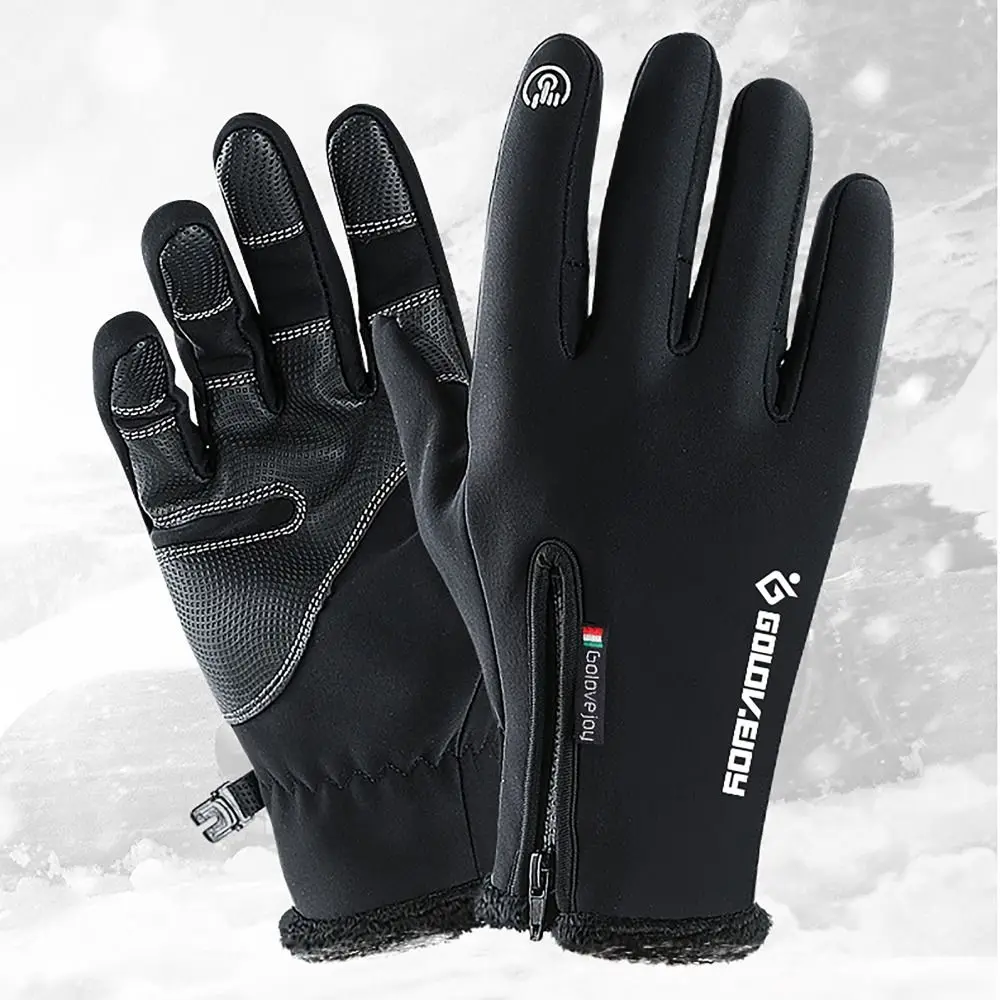 

1pair Touchscreen Winter Tactical Gloves Thermal Fleece Lined Winter Warm Heated Fleecing Gloves Non-slip Motorcycle Gloves