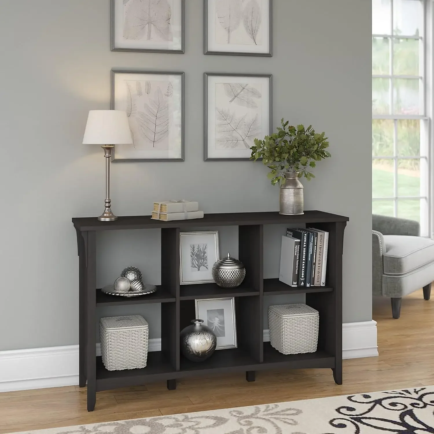 

Salinas Cube Shelf and Bookcase|Display 6 Shelves | Modern Storage Cabinet with Open Bookshelf for Library,Office and More