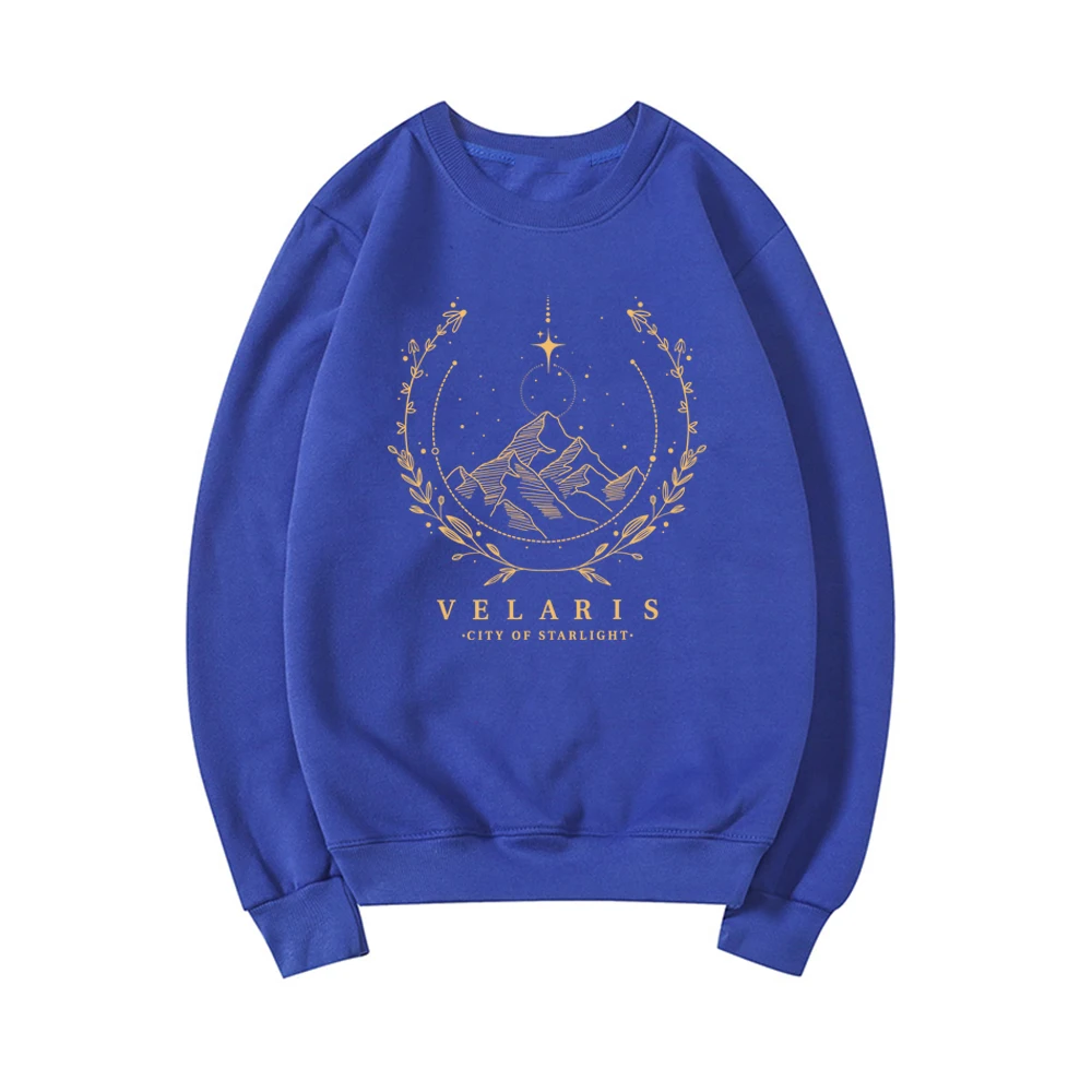 Velaris Sweatshirt The Night Court Hoodies Court of Thorns and Roses Sweatshirt Women Hoodie SJM City of Starlight Pullovers Top