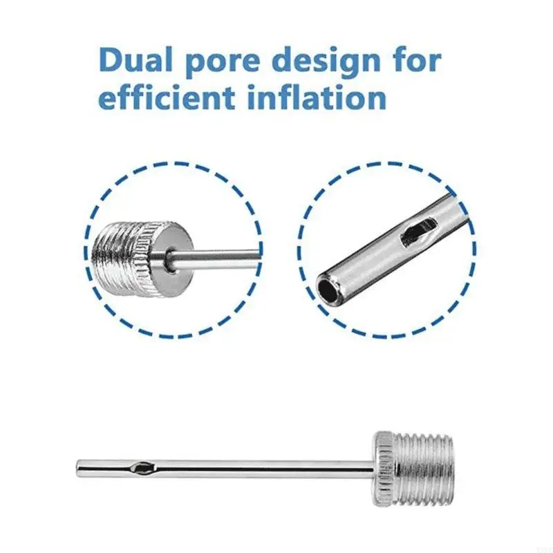 XXFC 30 Pcs Stainless Steel Airs Needle Ball Needle Air Inflation for Blowing Up Football, Basketball
