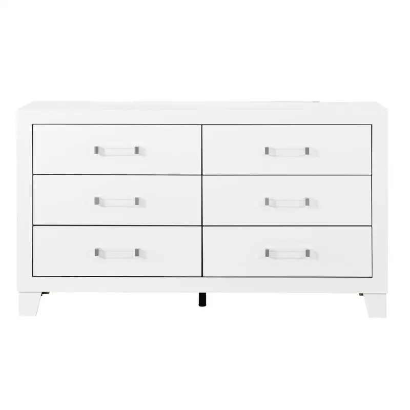 White LED Bedroom Set 3