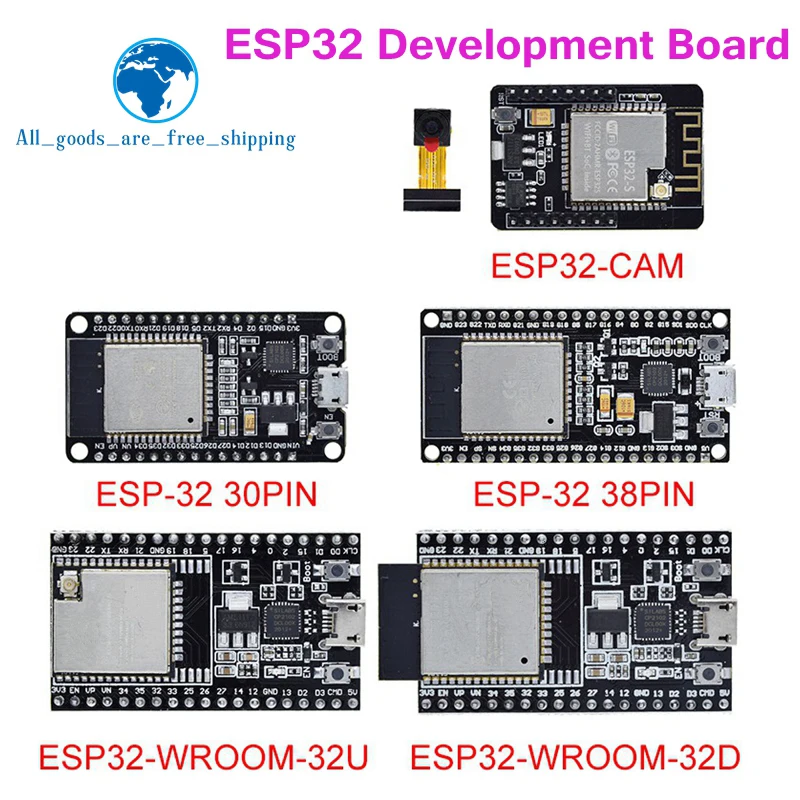 TZT ESP32 Development Board WiFi+Bluetooth Ultra-Low Power Consumption Dual Core ESP-32 ESP-32S ESP 32 Similar ESP8266 development board