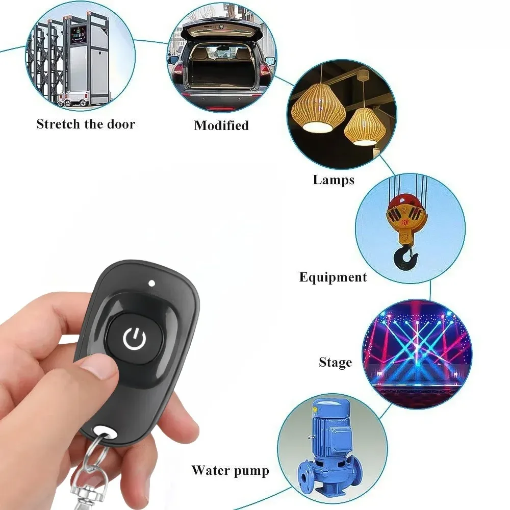 Remote Control 433Mhz Universal Wireless DC 12V 1CH Relay Receiver Module RF EV1527 Learning Code Transmitter