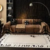 Chenier Vintage Sofa Cover Cloth Anti Cat Scratch Anti Slip Backrest Towel  A Whole Fully Enclosed Dust Couch Cover Cloth 3 Seat 5