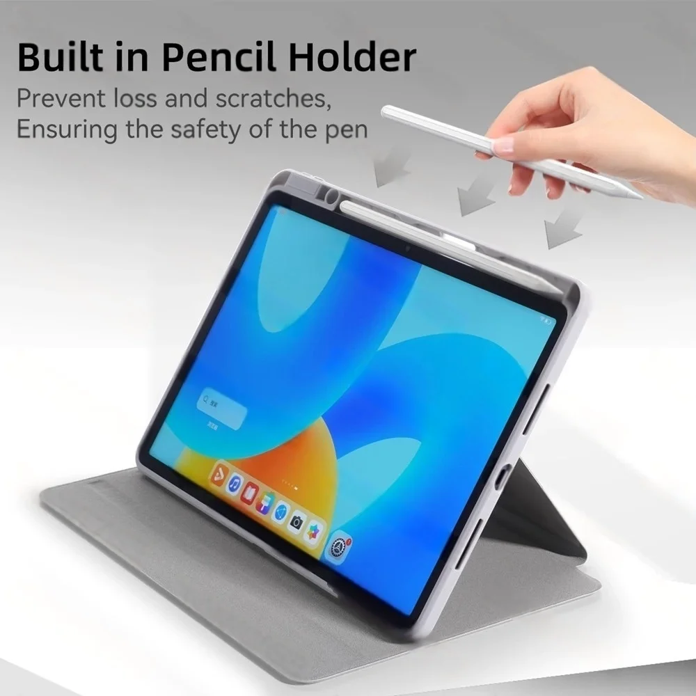 360-Degree Rotating Tablet Case with Pencil Holder