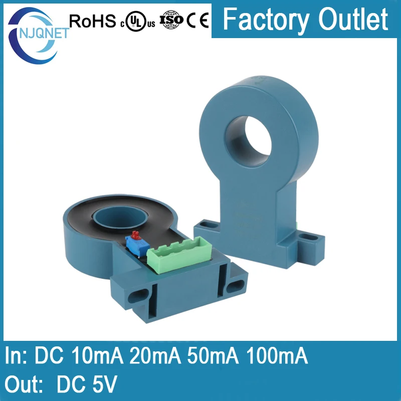 

QNLC1 10mA 20mA 50mA 100mA / 5V DC screen insulation strength monitoring and detection of small leakage current sensor Hall CT