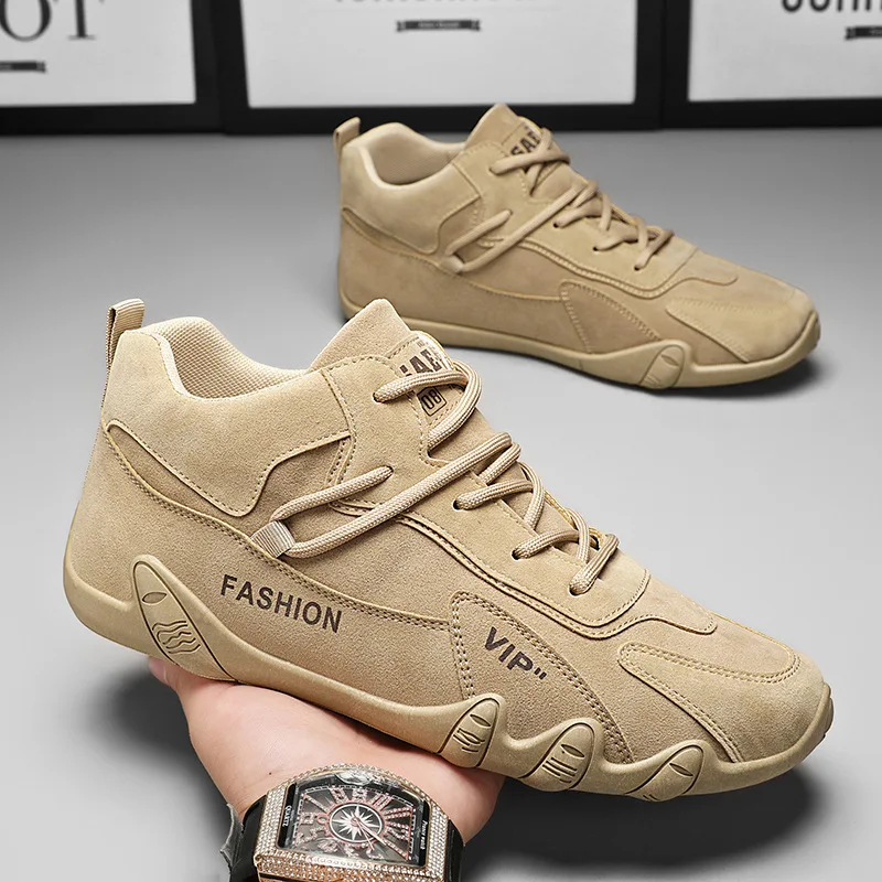 

2023 New Autumn Casual Shoes Male High Top Sneakers Winter Warm Fashion Loafers Lace Up Shoes Men Ankle Boots Zapatillas Hombre
