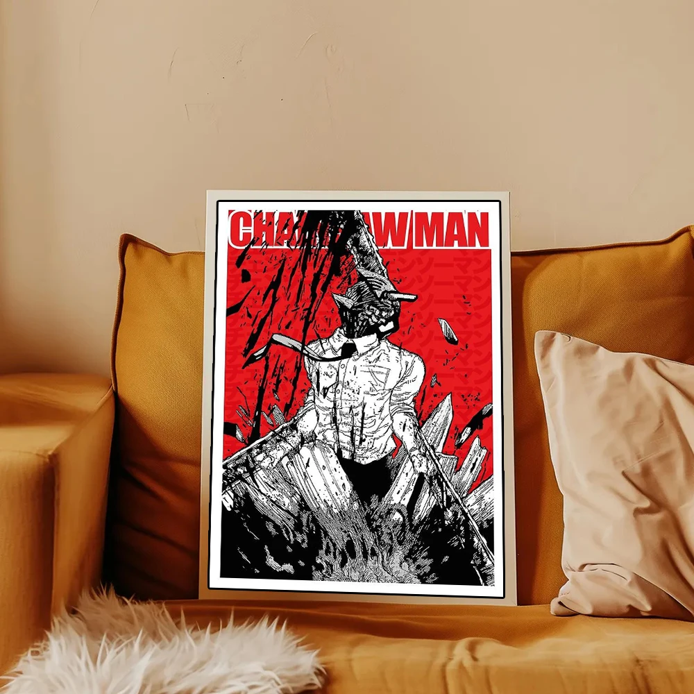Chainsaw Man Anime Wall Art Canvas Poster