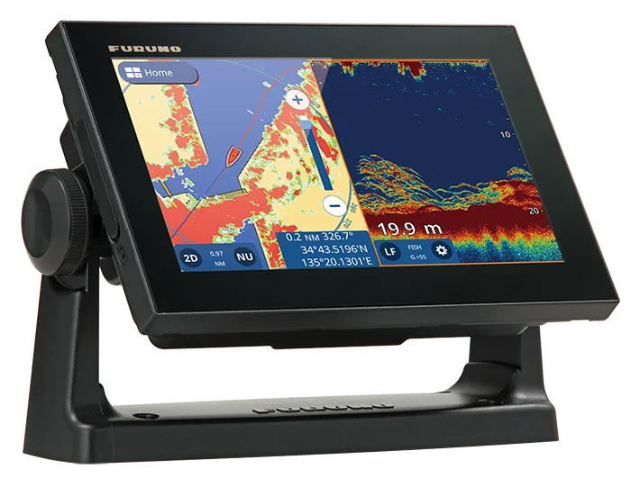 GP-1971F GPS/WAAS CHART PLOTTER With Built-in CHIRP FISH FINDER
