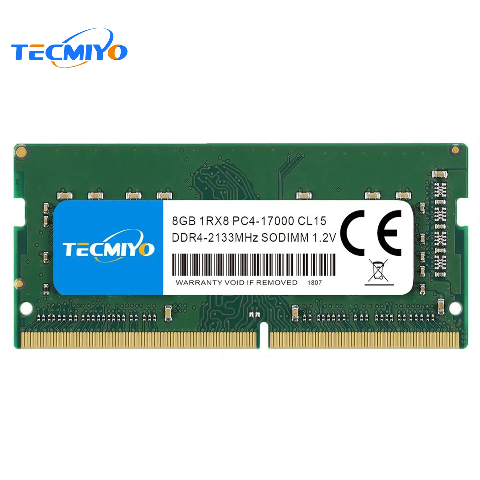 Barrette mémoire SODIMM 8Go DDR4 Crucial PC4-25600 (3200 Mhz) (Vert