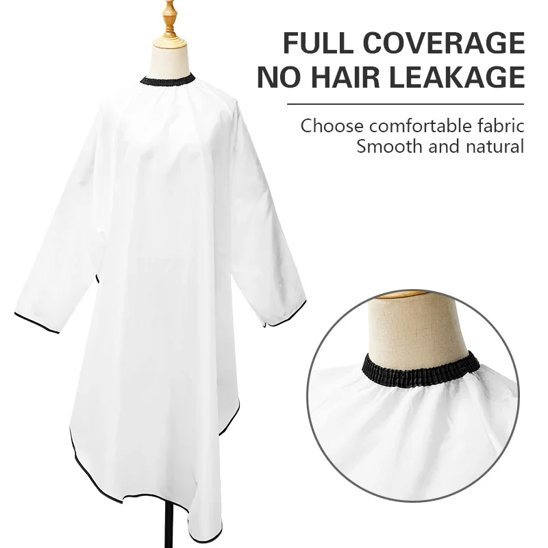 Haircut Cape Hairdressing Cape Beauty Salon Apron Sleeved Apron Barber Haircut Cloth Hair Cut Cape Hairdressr Gown Hairdressing Coat With sleeves Barbershop Salon Accessory
