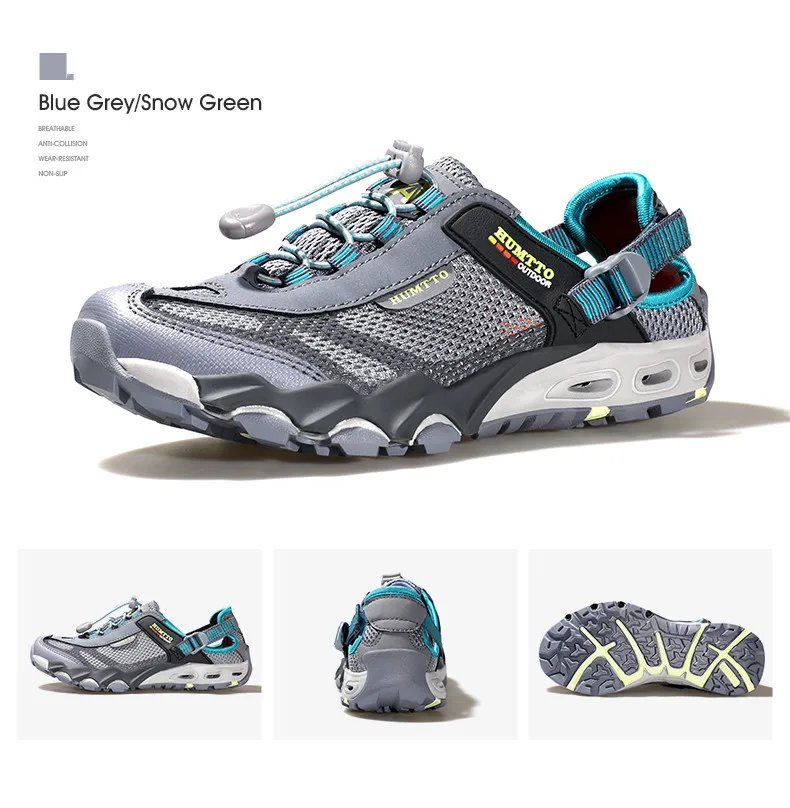 HUMTTO Sommer Waten Wanderschuhe für Männer Outdoor Mann Turnschuhe Atmungsaktiv Schnell Trocknend Sport Trekking Strand Barfuß Herren Schuhe – Detail 18