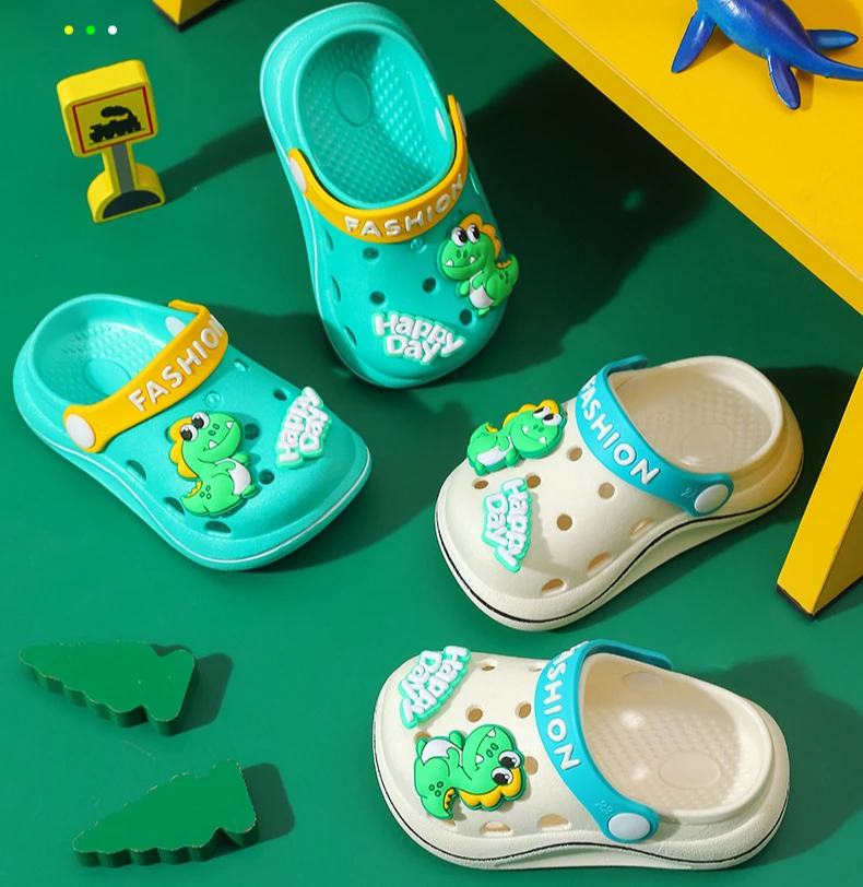 Description Picture 3 of itemKids Hollow Mesh Slip-On Slippers Boys Girls Non-Slip Breathable Lightweight Soft Sole Home Outdoor Beach Sandals  Toddler