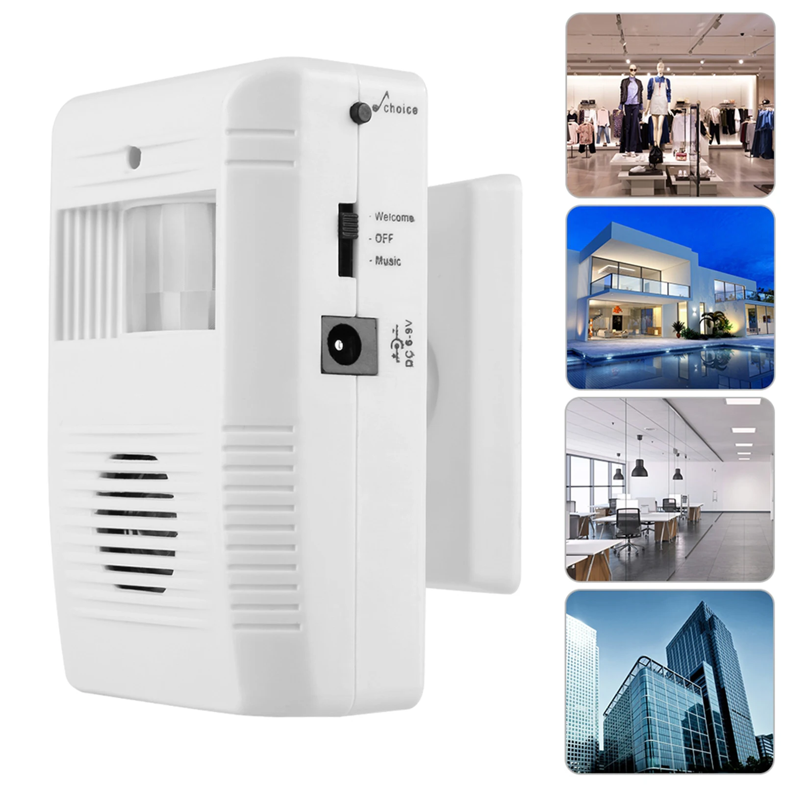 16 Music IR Motion Independent Sensor Store Home Welcome Door Bell Entry Alarm Sensor