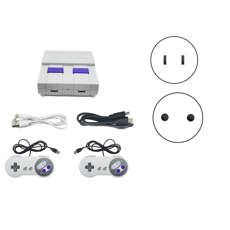 For SNES821 Retro Game Console 2.4G Wired Double Mini Game Console TV Built-In 821 Games EU Plug