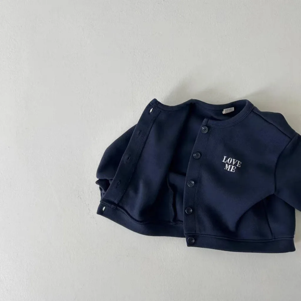 Autumn New Baby Long Sleeve Letter Jacket Infant Girl Cotton Coat Toddler Boy Casual Cardigan Children Clothes baby jacket