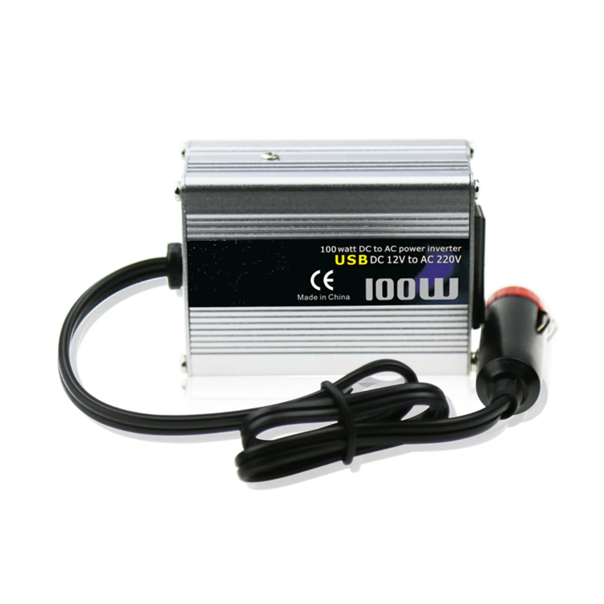 Inverter A Onda Sinusoidale Modificata Con Microinverter Per Auto Da Cc A Ca 100W Con Caricabatteria