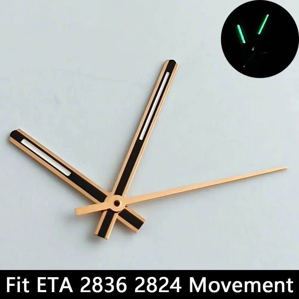 Silver/Gold Luminescent Watch Hands