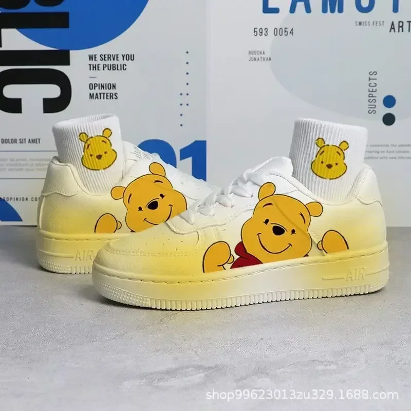 Zapatillas de deporte de dibujos animados de Disney Stitch Angel para mujer, transpirables, versátiles, para parejas, zapatos de tabla Y2k, bonitos zapatos de ocio para estudiantes, regalos