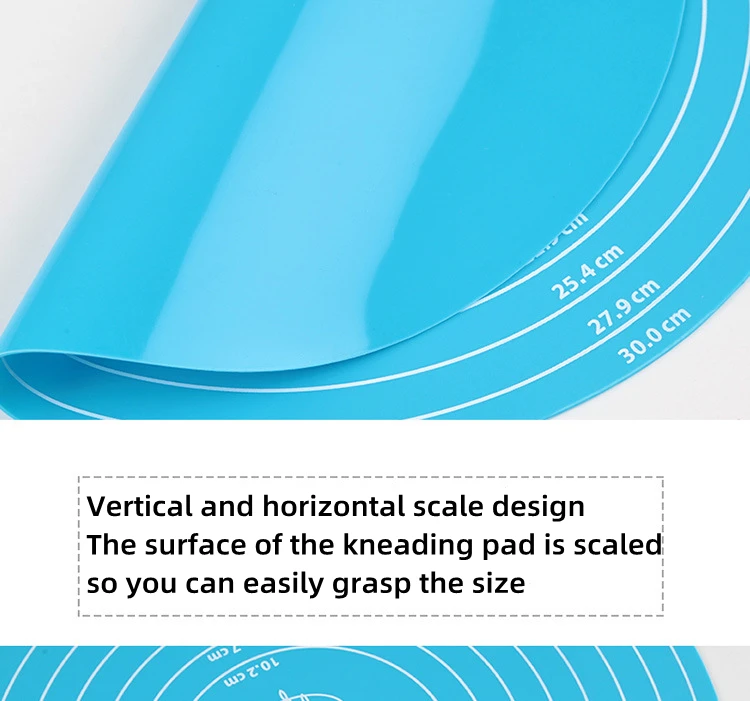 Round Silicone Baking Mat Non-Slip Pastry Turntable Nonstick Dough Kneading Pad