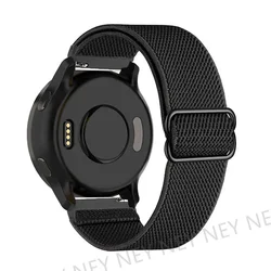Elastic Nylon Strap - Sporty & Versatile 20mm/22mm Bracelet Band for 20mm watch band (Black 18)