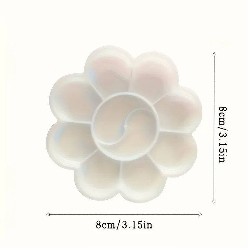 Mini flower-shaped plastic paint palette 20/30PCS