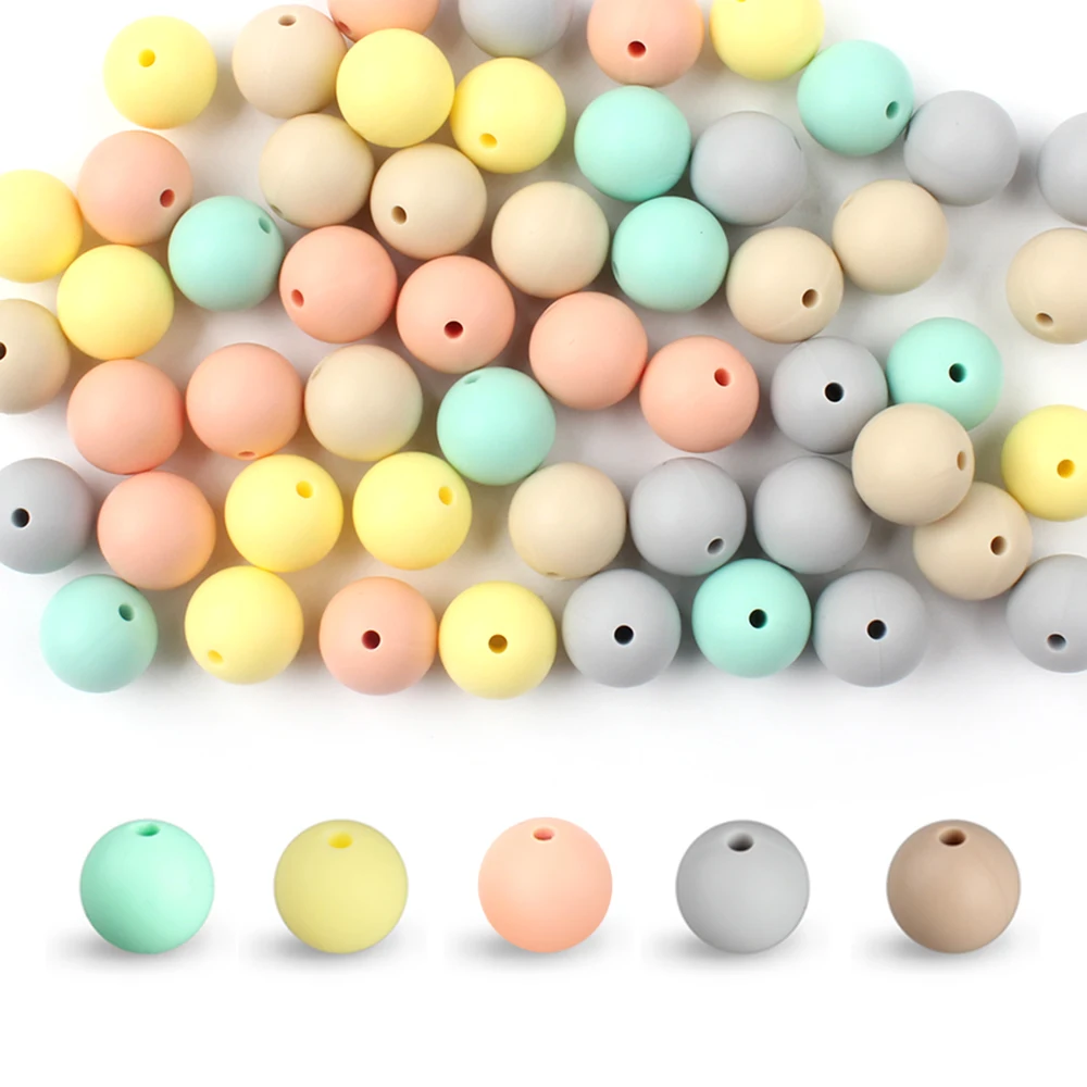 Vibrant Silicone Beads Set for DIY Jewelry & Crafting – 20-Piece Collection