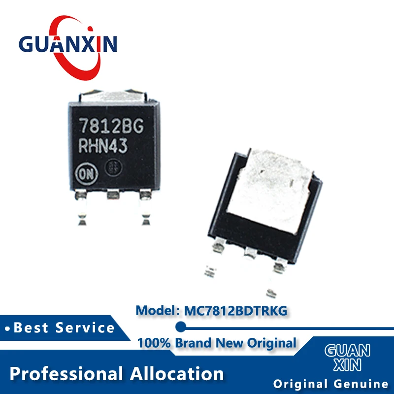 

100% New MC7812BDTRKG MC7812BDTG TO-252 Marking 7812BG MC7812