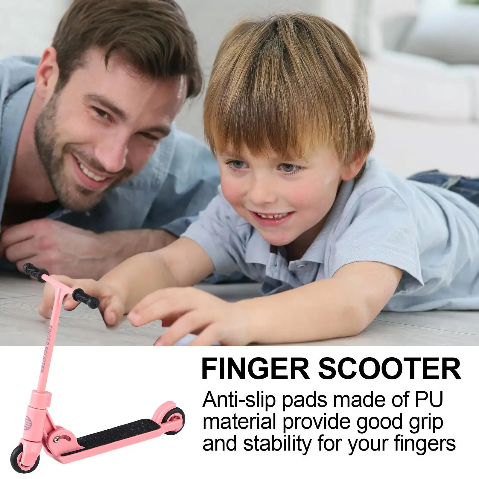 어린이용 킥 스쿠터 손가락 접이식 T형 손가락 스케이트보드 브레이크 내장 내마모성 창의력 자극 재미있는 손가락 움직임
