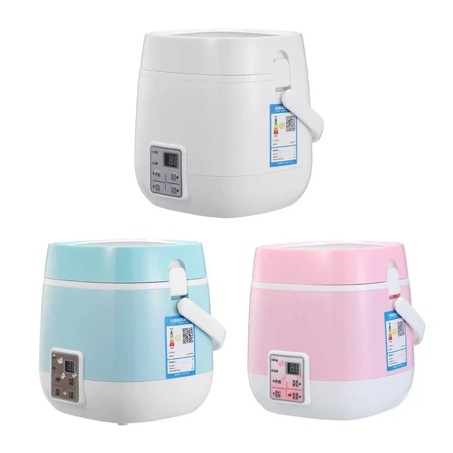 1 Cup Mini Rice Cooker Steamer 12V For Car, Cooking For Soup Porridge and  Rice, Cooking Heating and Keeping Warm Function, Can be Used As a Electric